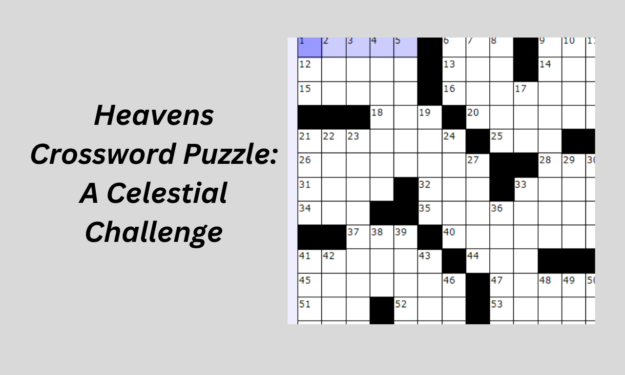 heavens crossword puzzle